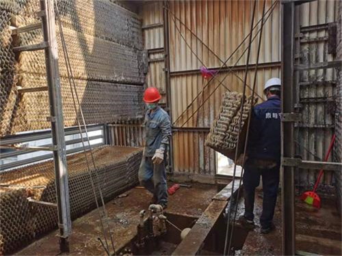 玻璃鋼冷卻塔填料更換安全措施及施工方法,玻璃鋼冷